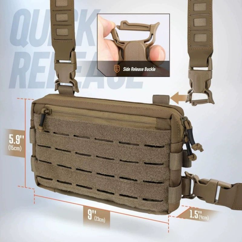 Cross-Border Hunting Tactical Outdoor Sports Cycling Vest Multi-Functional Chest Bag_voghion.com