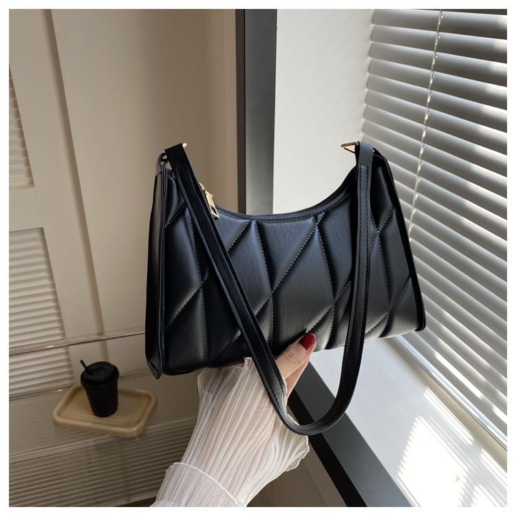 Women's niche trend shoulder bag casual commuter handbag fashionable simple underarm bag_voghion.com