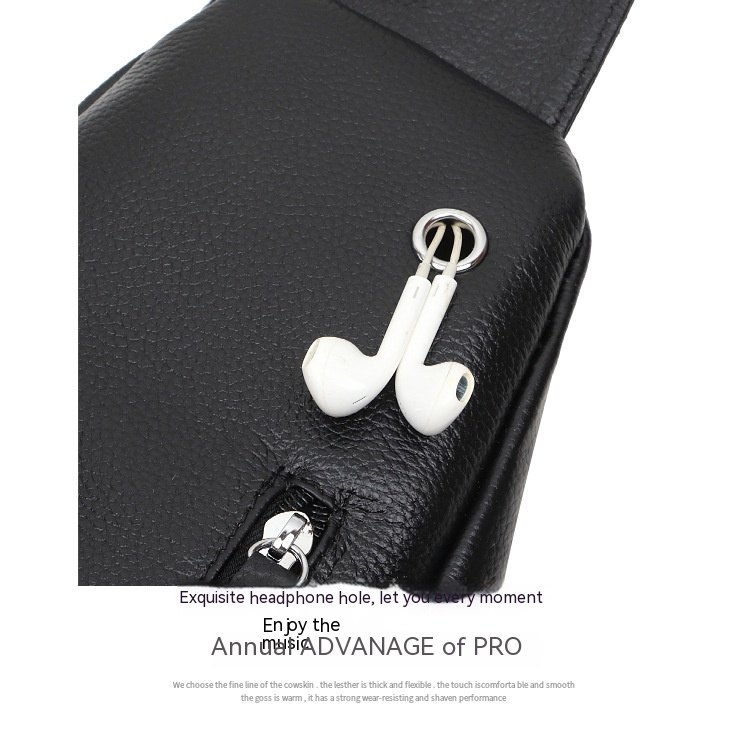 Il primo strato di borsa da petto da uomo in pelle di vacchetta, borsa a tracolla alla moda coreana, borsa a tracolla, borsa da lavoro alla moda, borsa casual per studenti_voghion.com