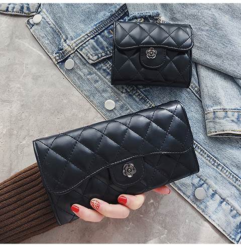 Damen Geldbörse Clutch Ledertasche Münzbörse Kreditkartenhalter_voghion.com