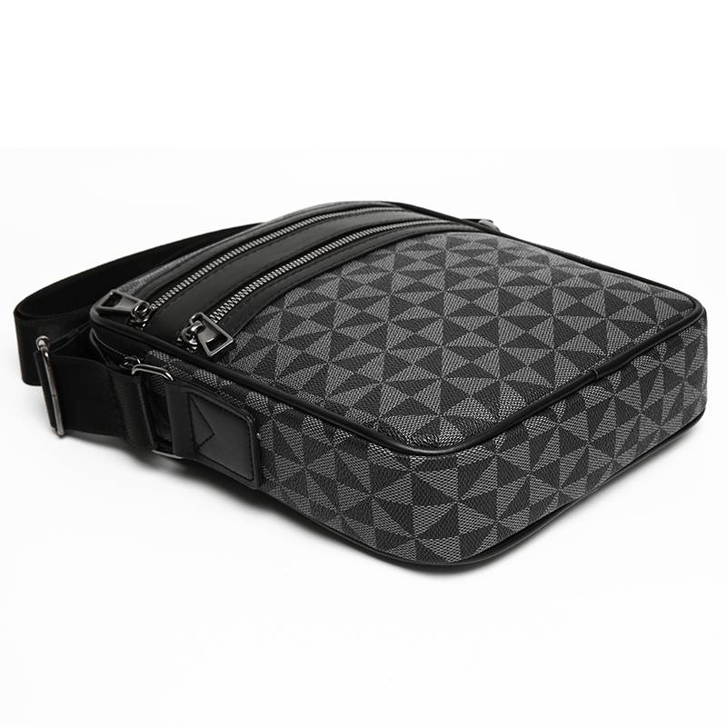 2024 New Men's Bag: High-End Elegant Fashionable Simple Business Solid Color Shoulder Crossbody Briefcase_voghion.com