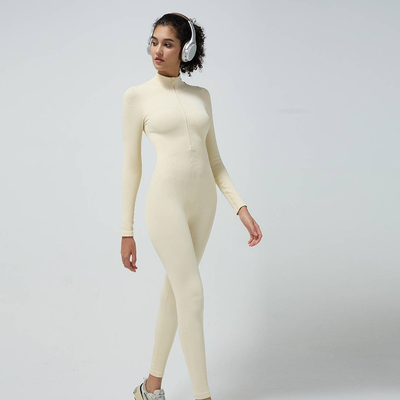 Women's Clothing New Thread High Intensity Training One Piece Yoga Suit Without Chest Pad Sports Slim Women's Jumpsuit_voghion.com