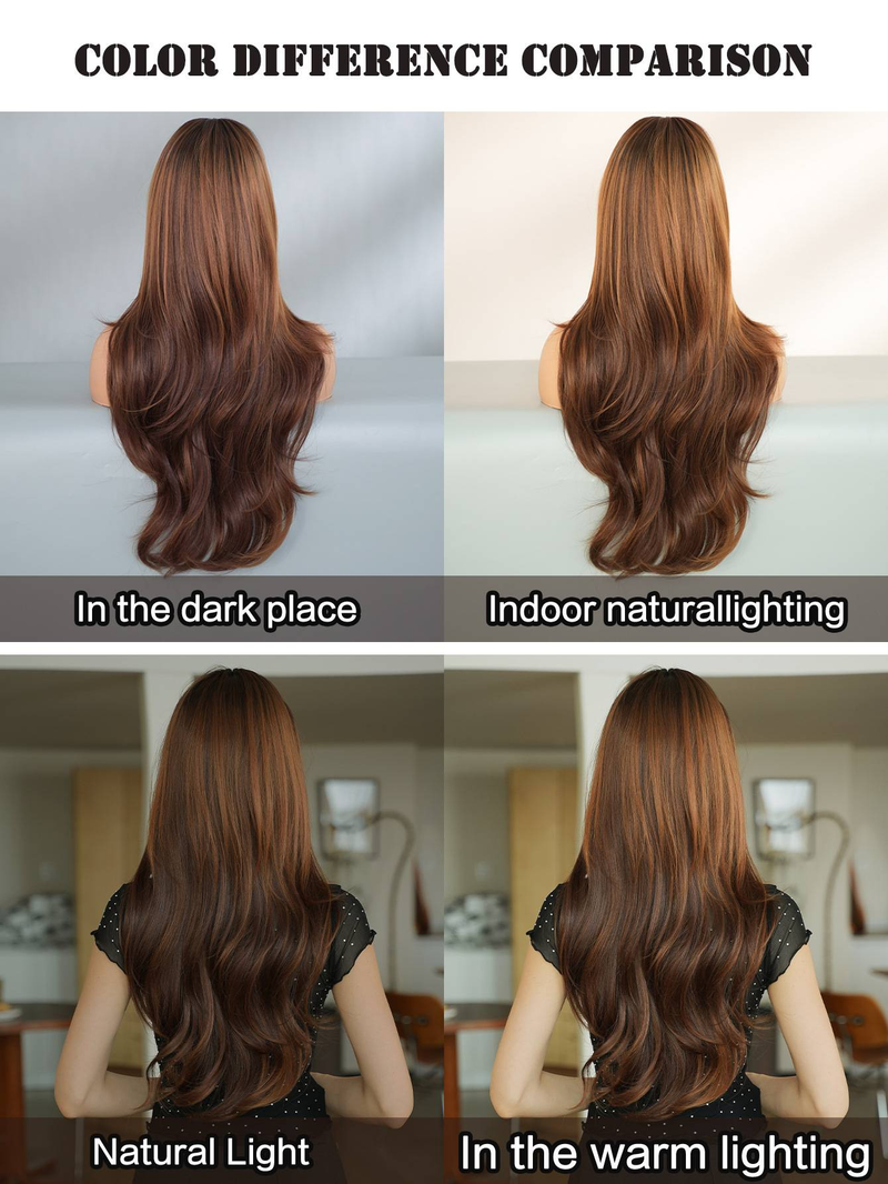 29 Inch Long Wavy Natural Women's Wig, Gorgeous Fluffy Lace Front Wig For Parties And Daily Wear, Looks Like Real Hair For Stylists_voghion.com