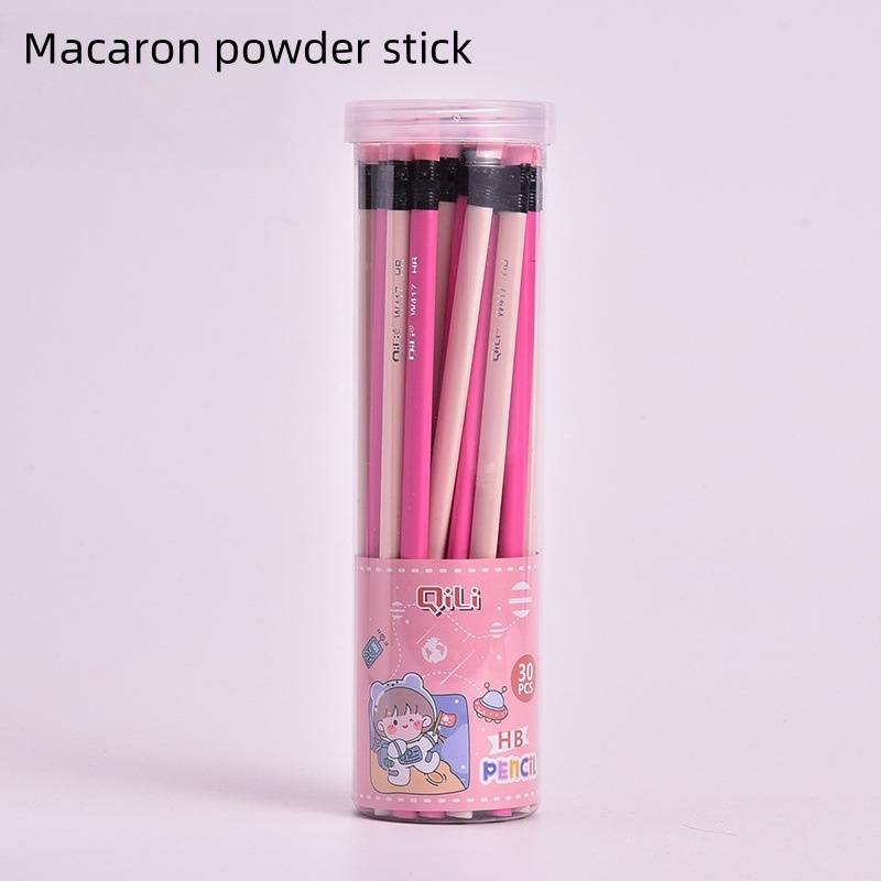 Macaron Colorful Wooden Pencils Set - 30 Pack HB Graphite Pencils For Writing, Drawing & Custom Name Engraving, Pastel & Glitter Finish_voghion.com