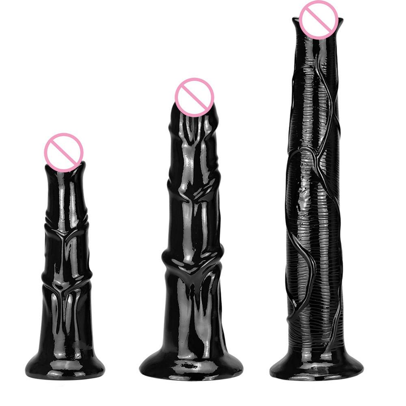 Realistischer Tierdildo mit Saugnapf, riesiger großer Pferdedildo, Analsexspielzeug für Frauen und Männer, schwul, Masturbatoren für Erwachsene_voghion.com