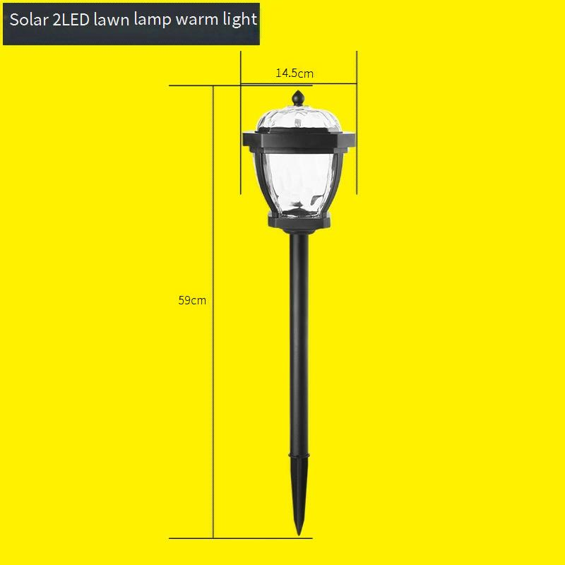 Luci da giardino a energia solare per esterni, illuminazione LED impermeabile per esterni per cortile, patio, vialetto, confezione da 2 luci bianche/calde, accensione/spegnimento automatici, facile installazione_voghion.com