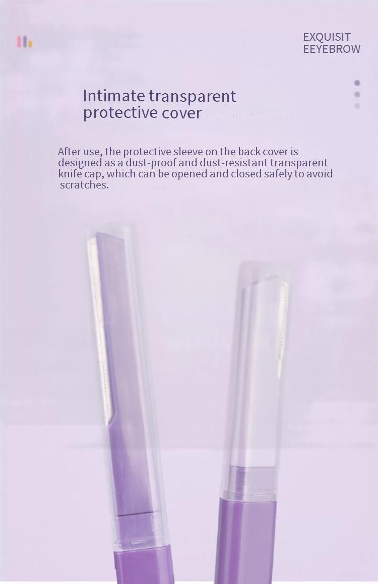 Maquinilla profesional de doble punta para cejas para mujer: microcuchilla ultra afilada y segura para un delineado preciso, ideal para principiantes._voghion.com