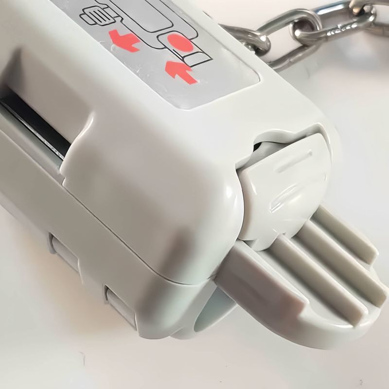 Einkaufswagenschloss – Diebstahlsicheres Münz-Sicherheitsschloss für Supermärkte und Großmärkte (90 x 70 x 70 mm, manueller Alarm)_voghion.com