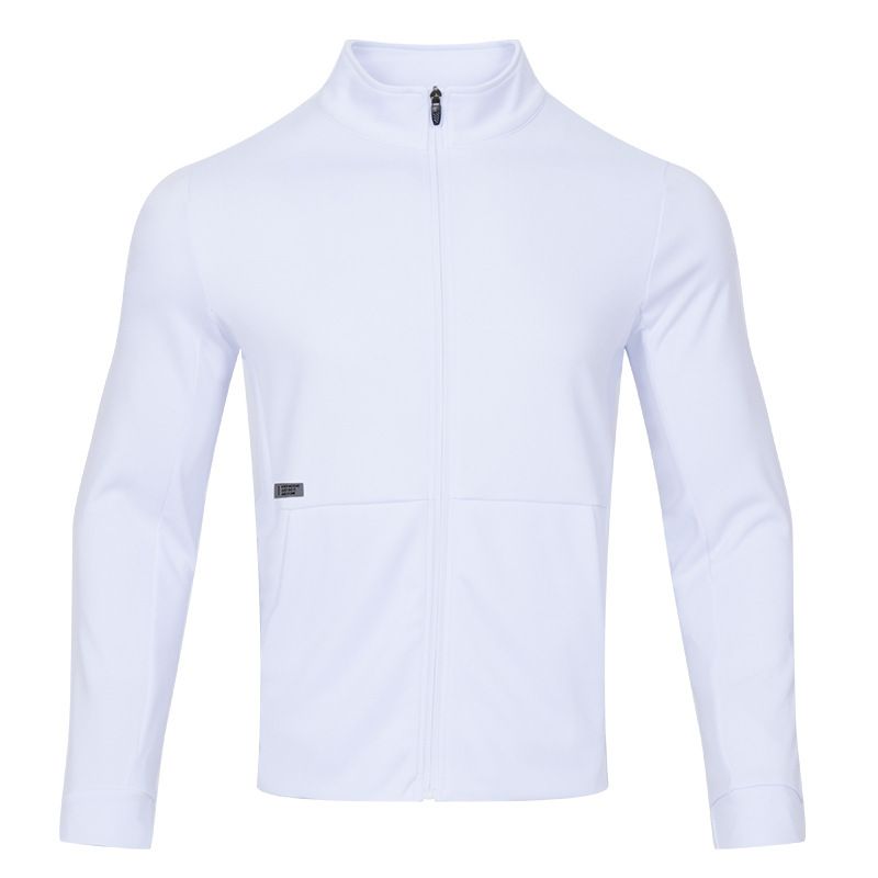 Giacca da allenamento unisex ad asciugatura rapida, con collo alto e cerniera, per corsa e abbigliamento casual (poliestere traspirante, 8 taglie)_voghion.com