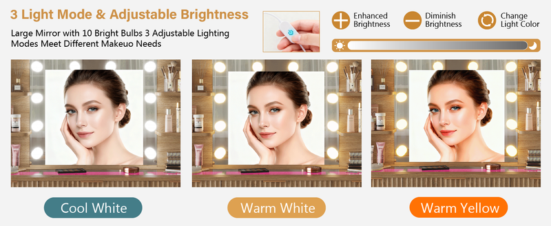 51.8" Fluted Vanitys Desk Set, Large Makeup Table With 360 Color RGB Glass Top, Vanity Desk With 7 Drawers & Power Outlets_voghion.com