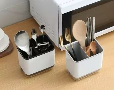 Multifunctional Chopstick Holder With Draining Function, Suitable For Household Use, Kitchen Tableware, Spoons, And Chopsticks._voghion.com