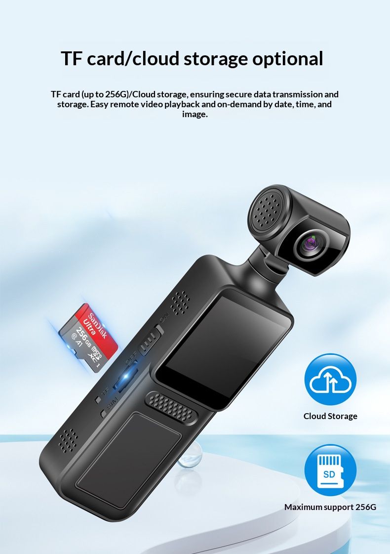 Caméra corporelle M12 WiFi - Enregistreur 4K HD de qualité policière avec clip rotatif, vision nocturne et étui étanche_voghion.com