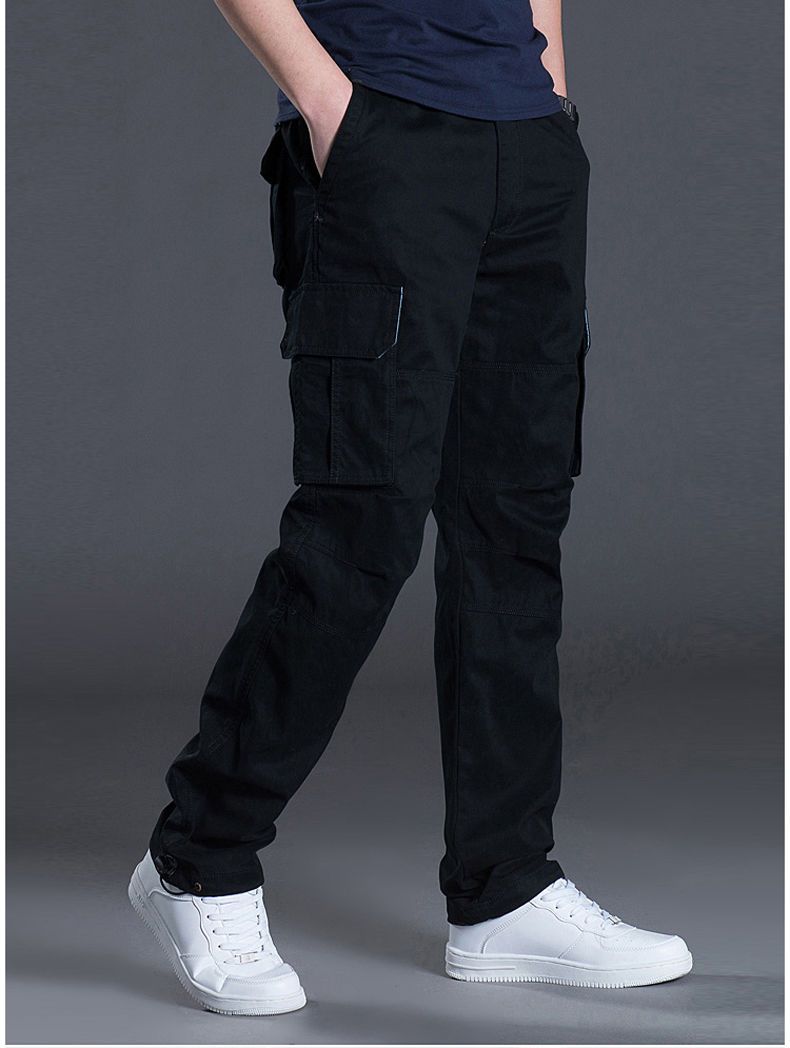 American Style Outdoor Men' Spring Summer Thin Caual Multi-Pocket Hiking Cargo Looe Pant Wear-Reitant Work_voghion.com