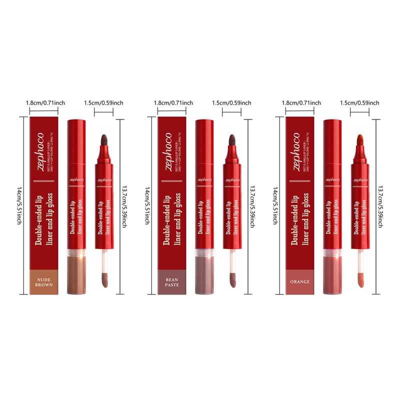 zephoco 2-in-1 Aufpolsternde, leichte Textur, feuchtigkeitsspendend, glatt, für jeden Tag, vielseitig verwendbar, Lipgloss, natürliche Farbe_voghion.com
