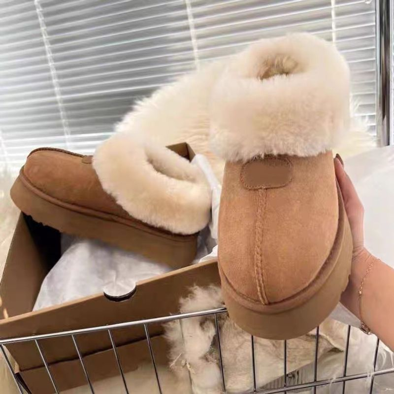 Ultra mini snow winter Australia platform classic ankle boots soft comfortable sheepskin tazz chesut sand mustard seed_voghion.com