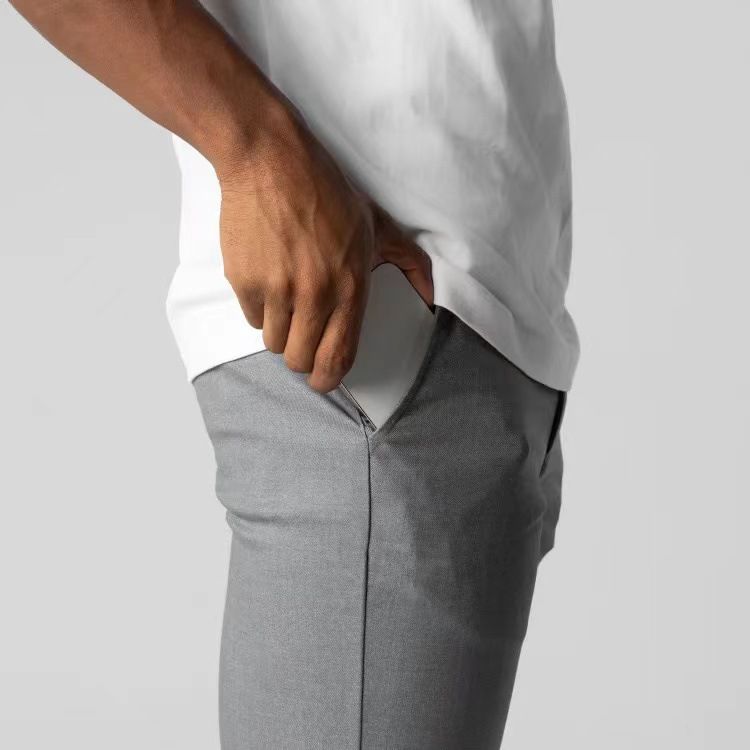 Hierscht Nei Männer Casual Hosen Waasserdicht Hosen Japanesch Business Villsäiteg Elastizitéit Taille Héichqualitéit Laang Hosen Fir Männer_voghion.com