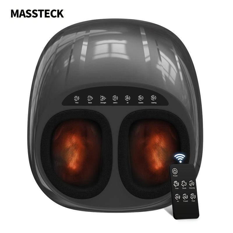Shiatsu Foot Massager Machine With Soothing Heat, Deep Kneading Relax, Delivers Relax For Tired Muscles & Plantar, Relax For Home Or Office Use_voghion.com
