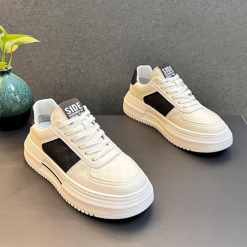 Sneakers bianche da uomo, scarpe da corsa leggere e traspiranti casual da autunno e inverno, stile coreano, alla moda, per ragazzi_voghion.com