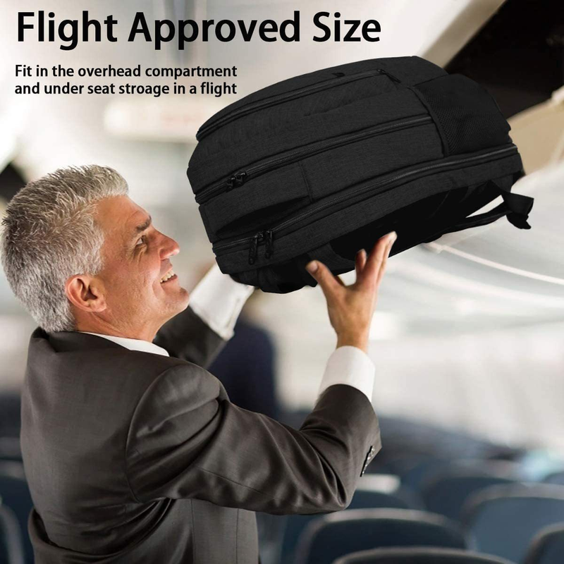 Computer-Rucksack, große Kapazität, multifunktionaler USB-Rucksack, Business-Laptop, Reise-Computertasche, Herren_voghion.com
