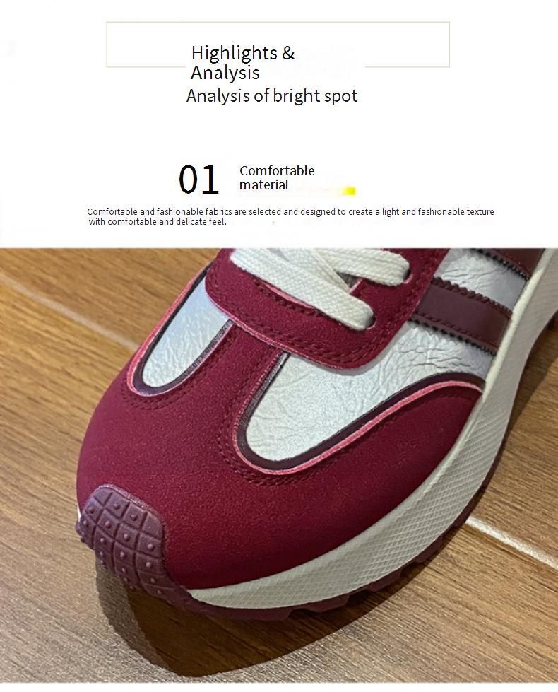 Retro Running Shoes For Women - Chunky Platform Sneakers | Comfortable & Stylish For Casual Wear (Model BN023)_voghion.com