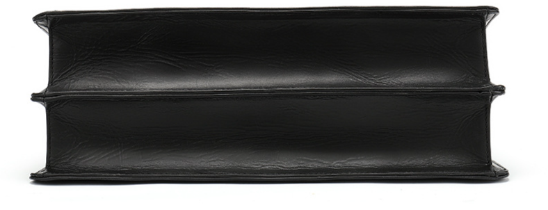 Genuine Leather Business Men's Portable Briefcase Retro Waxed Leather Messenger Bag Large Capacity Shoulder Messenger Briefcase Men_voghion.com