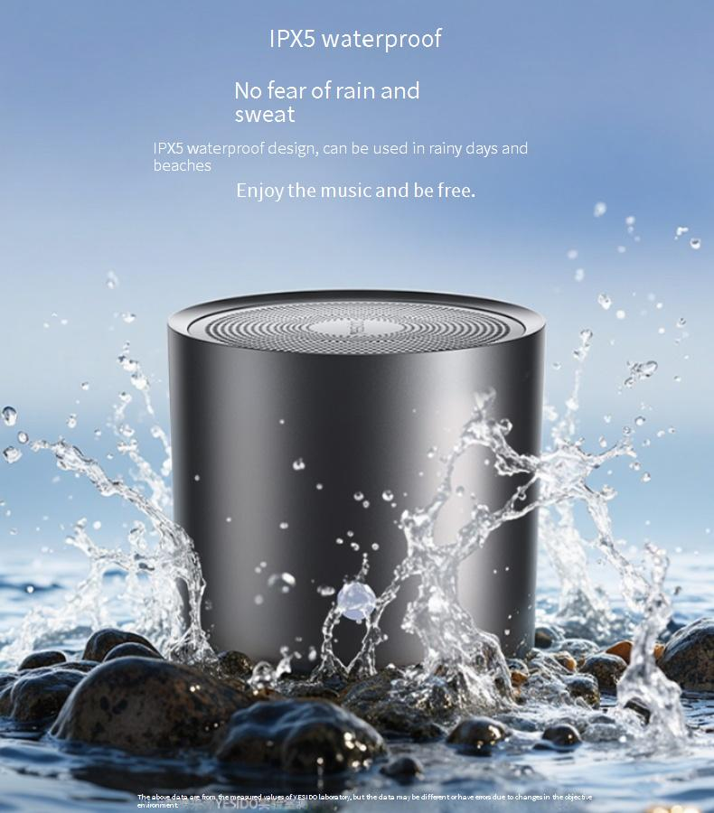 Draagbare luidsprekers Bluetooth-luidspreker Kleine stalen kanon Draagbare kleine luidspreker voor buiten Subwoofer Mini draadloze Bluetooth-luidspreker_voghion.com