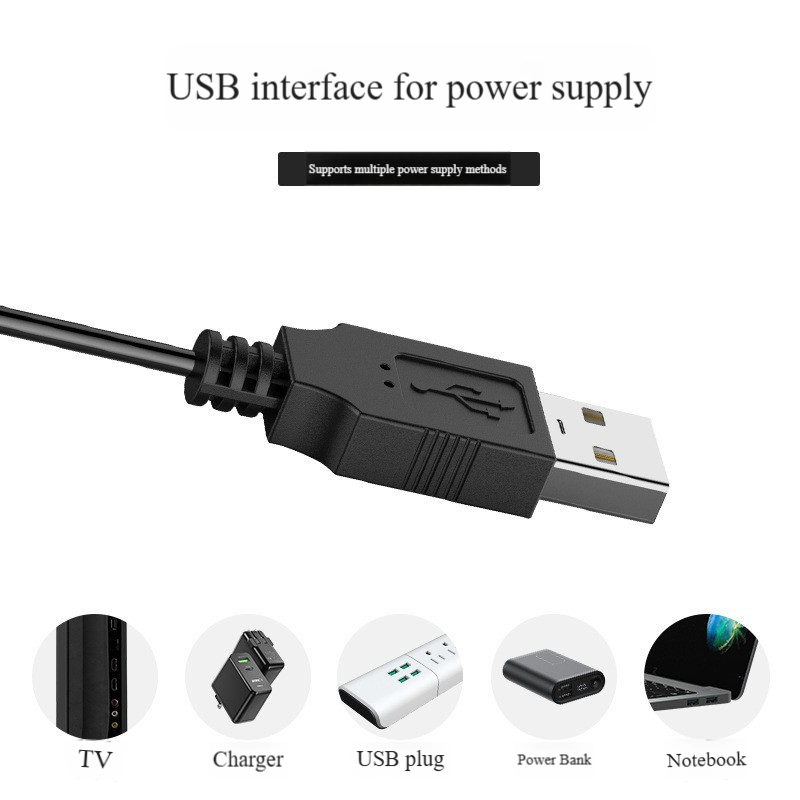 Kit de tiras de luces LED RGB 5050 con sincronización de música y control inteligente, alimentación USB de 5 V, resistente al agua, 12/30 LED por metro, certificación CE._voghion.com