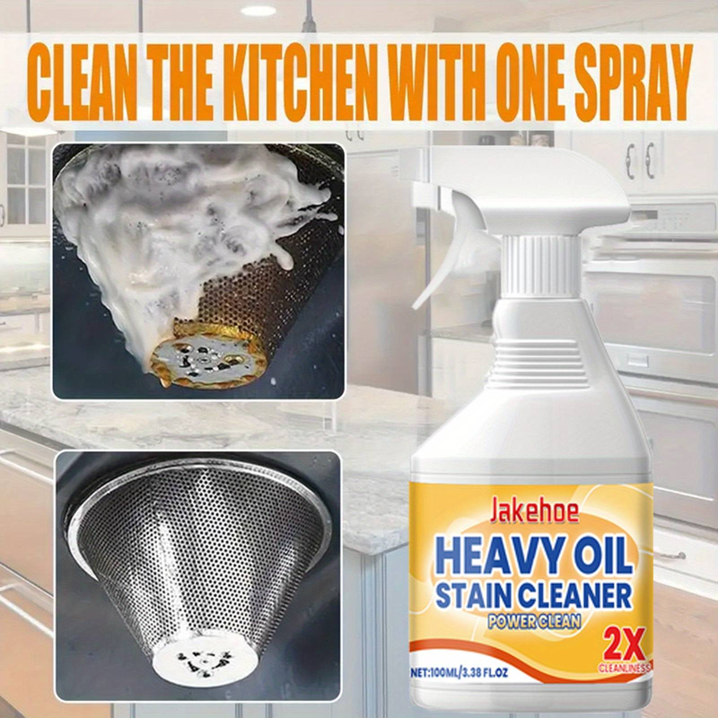 Spray detergente per grassi da cucina ad alta resistenza, detergente per grassi ad alta resistenza, smacchiatore per cappe, fornelli e utensili da cucina_voghion.com