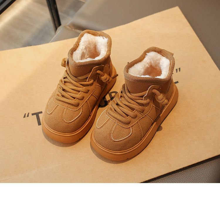 Big Head Snow Boots, Cotton Shoes, Women's 2025 New Winter Style, Lined And Thickened, Wearable, Thick Soled, Anti-slip, Warm, Short Boots_voghion.com