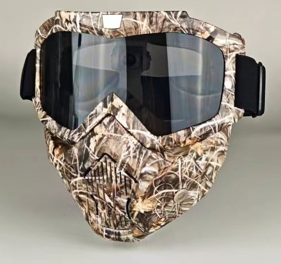Harley Riding Water Transfer Pattern Halloween Skull Mask Detachable Windproof Sand Helmet_voghion.com