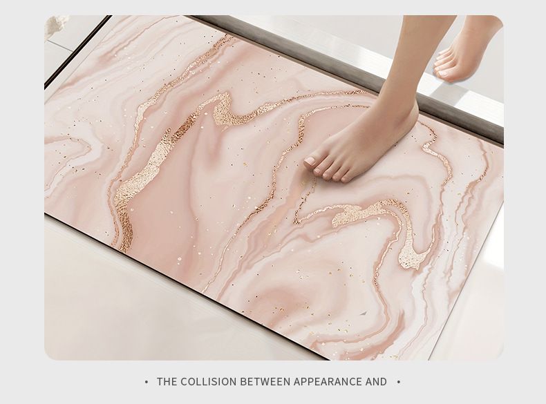 Dedicated Bathroom Floor Mats Dirt Resistant Household Quick Drying Diatom Mud Floor Mats Easy To Care For Bathroom Entrance Anti Slip Mats_voghion.com