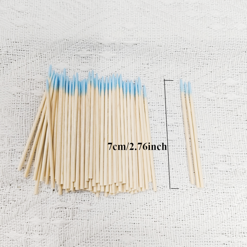 100/300/500/1000 Stück 50/100er-Set Wattestäbchen für präzises Make-up, Augenbrauen- und Wimpernkunst – Einweg, Beauty Essentials_voghion.com
