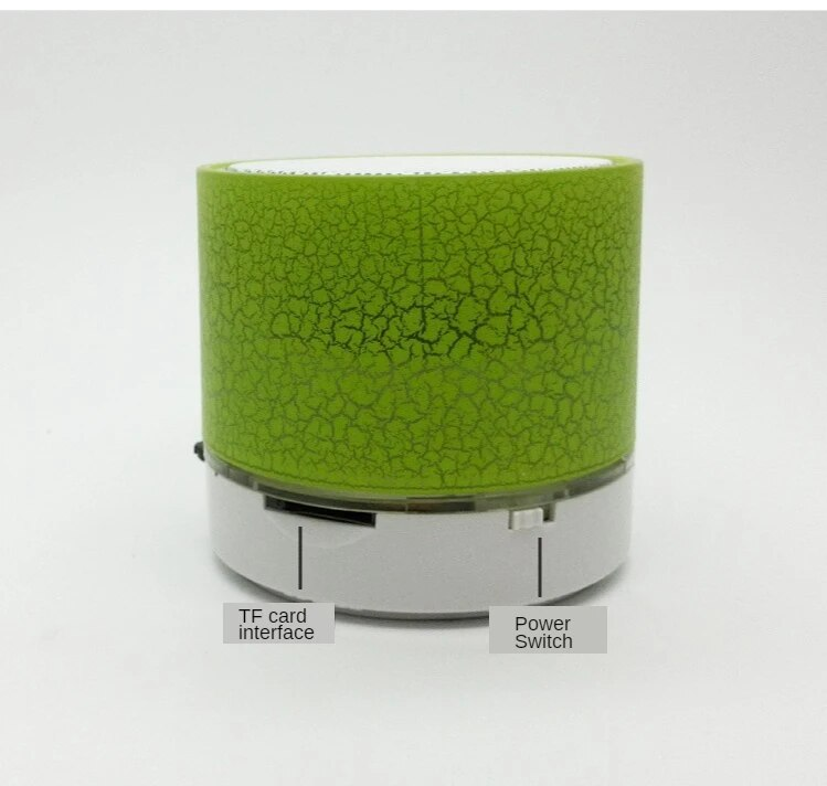 Bluetoothiga minikõlarid, USB-subwooferiga kaasaskantav MP3-muusika kolonn ja värvilised LED TF-kaardid arvutitele ja mobiiltelefonidele_voghion.com