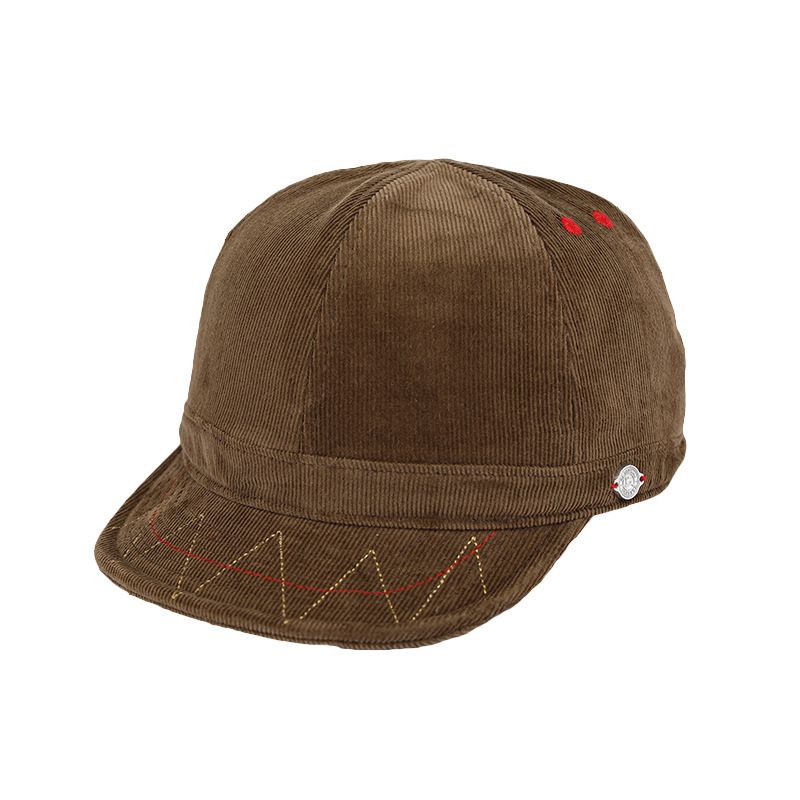 Cord-Shorts für Männer und Frauen, koreanische Version, Wintermütze mit weicher Oberseite und gebogener Krempe, Entenschnabelmütze, lässig und vielseitig warm_voghion.com