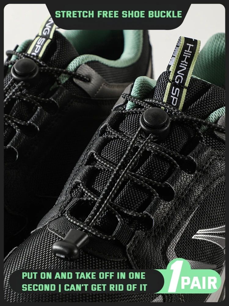 1Piar Elastic Shoelac Sneakers Qualità Lock Shoe lac Round Tennis Lac Senza ti Elastici per bambini adulti per_voghion.com