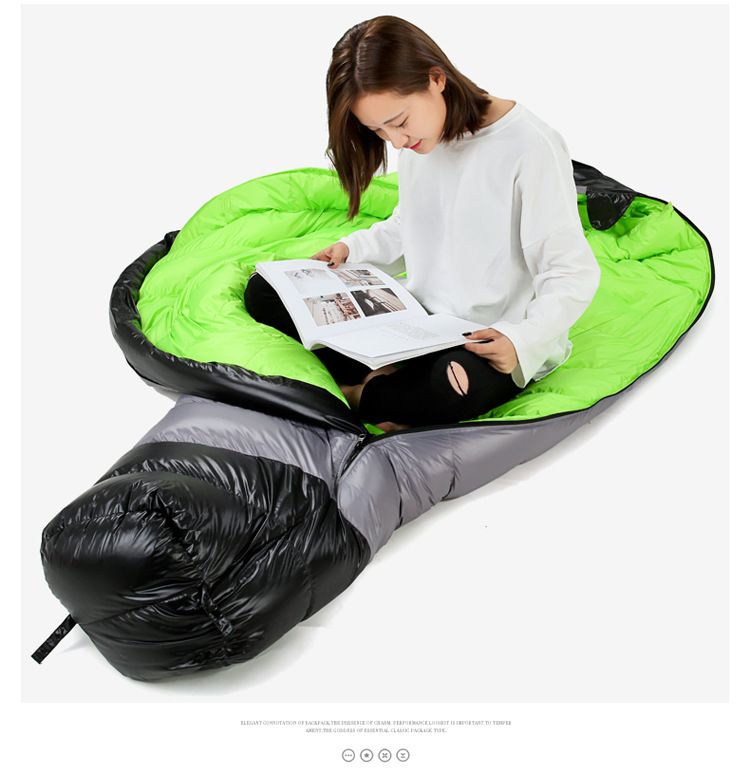Spring and winter down sleeping bags for adults mummy down sleeping bags recognized outdoor camping agent_voghion.com