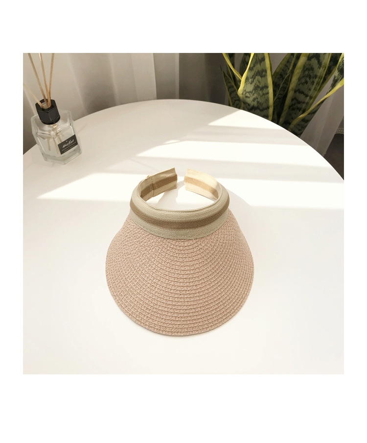 2023 neue Sommer Frau Sonnenhüte Weibliche Outdoor Visier Hand Made Stroh Kappe Casual Leere Top Hut Angeln Urlaub Strand_voghion.com