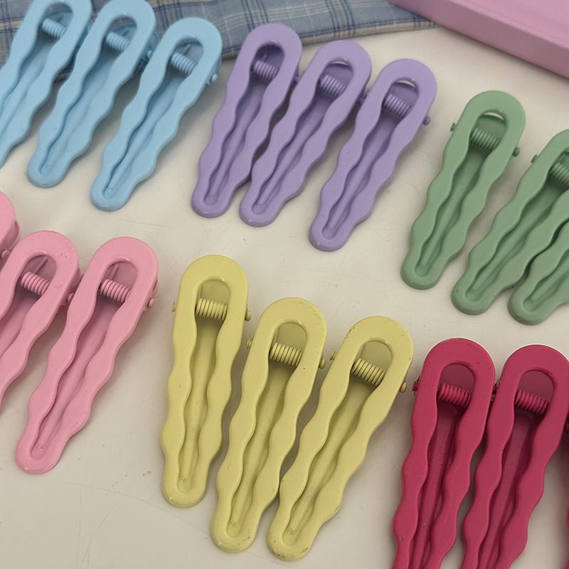 Korejiešu stila jaunā viļņa dopamīna matadata aerosola krāsa bērniem, pīles knābja sprādze, salds sānu sprādziens, sānu sprādze, matu aksesuāri vairumtirdzniecībā_voghion.com