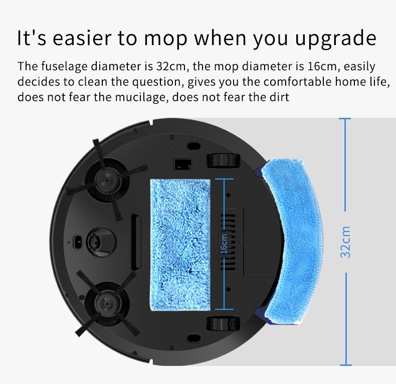 household sweeping robot intelligent suction, sweeping and mopping three in one remote control sweeping machine with water tank vacuum cleaner_voghion.com