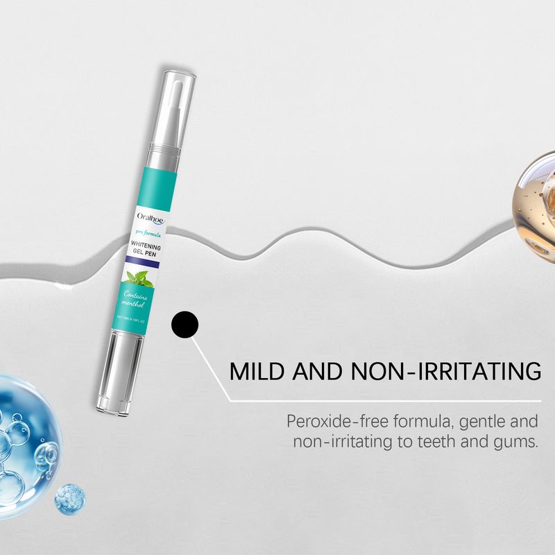 ORALHOE Teeth Clean Fresh Bright Smalto per denti Penna portatile per l'igiene orale_voghion.com