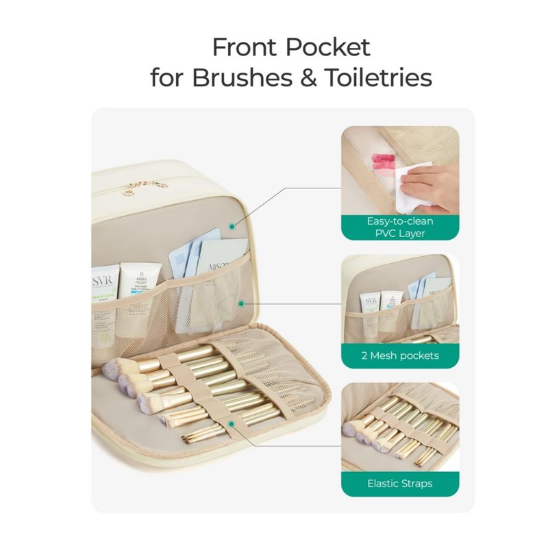 Neu Make-Up mit Große Kapazität Flauschigen Kulturbeutel für Frauen Reise Business, Multi funktionale Partition Lagerung, Hohe_voghion.com