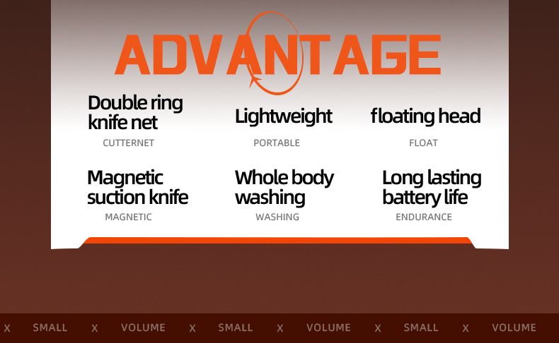 Rasoio elettrico rotante – Lame doppie magnetiche, autonomia di oltre 60 minuti, ipoallergenico e impermeabile (confezione regalo arancione/argento)_voghion.com