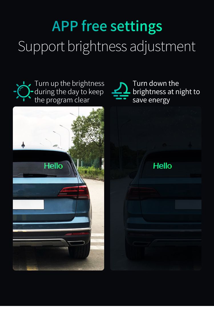 1 pz flessibile Smart LED Display Matrix Pixel Panel Demon Eyes fai da te modello programmabile telecomando / APP di controllo per auto_voghion.com
