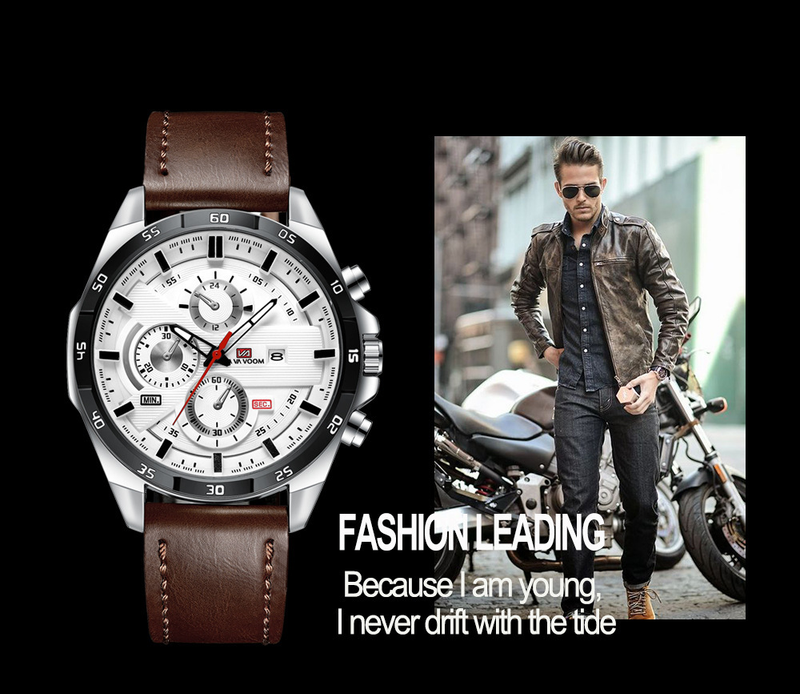 VA VA VOOM Trendy Men's Trendy Cool Calendar Men's Watch Tungsten Steel Watch Non Mechanical Quartz Steel Belt Men's Watch_voghion.com