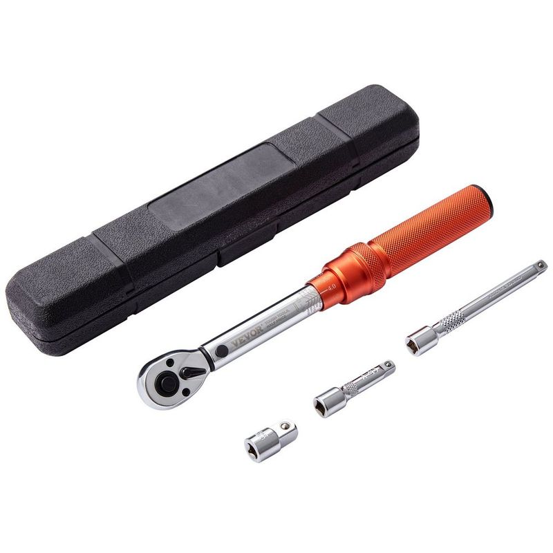 Torque Wrench, 1/4-inch Drive Click Torque Wrench 20-200in.lb/3-23n.m, Dual-Direction Adjustable Torque Wrench Set, Mechanical Dual Range Scales To_voghion.com