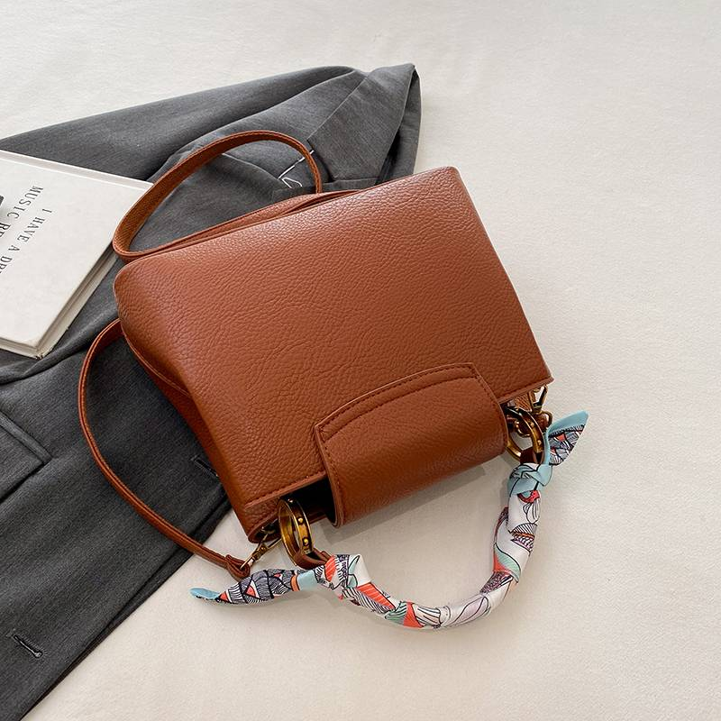 Borsa a mano alla moda da donna, monospalla, a tracolla, per lavoro, con sciarpa_voghion.com