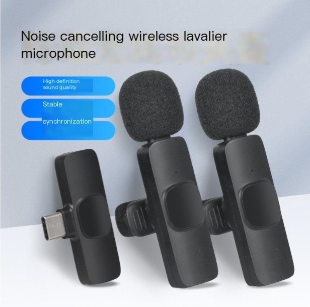 Draadloze microfoon Lavalier-microfoon Professionele buitenopnames, livestreaming, video-opnames, ruisonderdrukkende microfoon_voghion.com