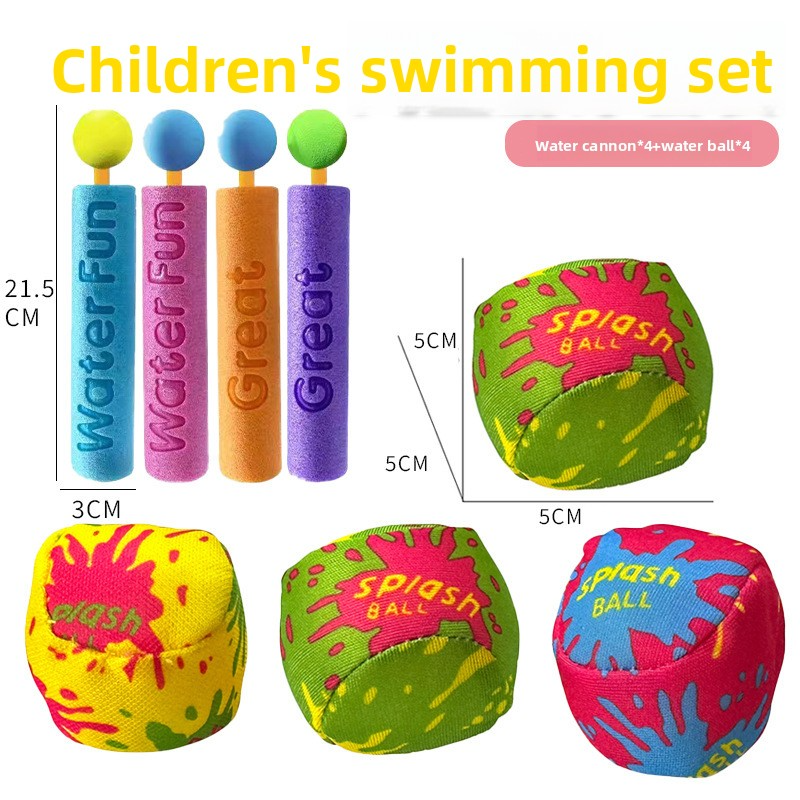 Wasserpistole aus Schaumstoff zum Ziehen und Sprühen – EVA-sichere Wasserpistole für Kinder zum Spielen am Strand, im Pool und im Freien (21,5 cm/33 cm/38 cm)_voghion.com