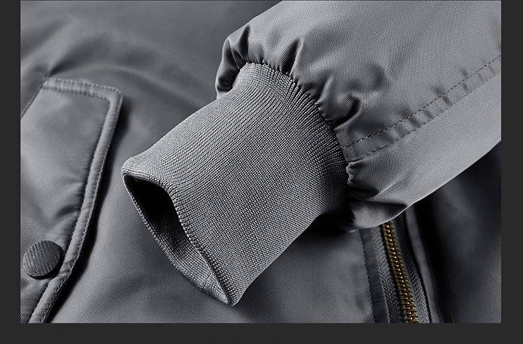 Chaqueta bomber de invierno para hombre, cortavientos, con cuello alto, relleno de plumón de pato Power de 900 pulgadas cúbicas, estilo cortavientos, corte ajustado, varios colores._voghion.com