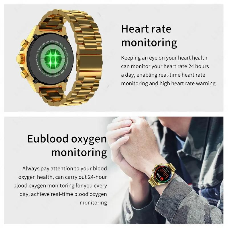 NORTH EDGE GPS Smart Watch for Men Bluetooth Call Receive/Dial, Fiess Tracker 1.58" HD Full Touch Screen with Heart_voghion.com